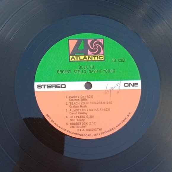 DEJA VU CROSBY, STILLS, NASH & YOUNG W/DALLAS TAYLOR & GREG REEVES VINYL LP - Picture 16 of 16